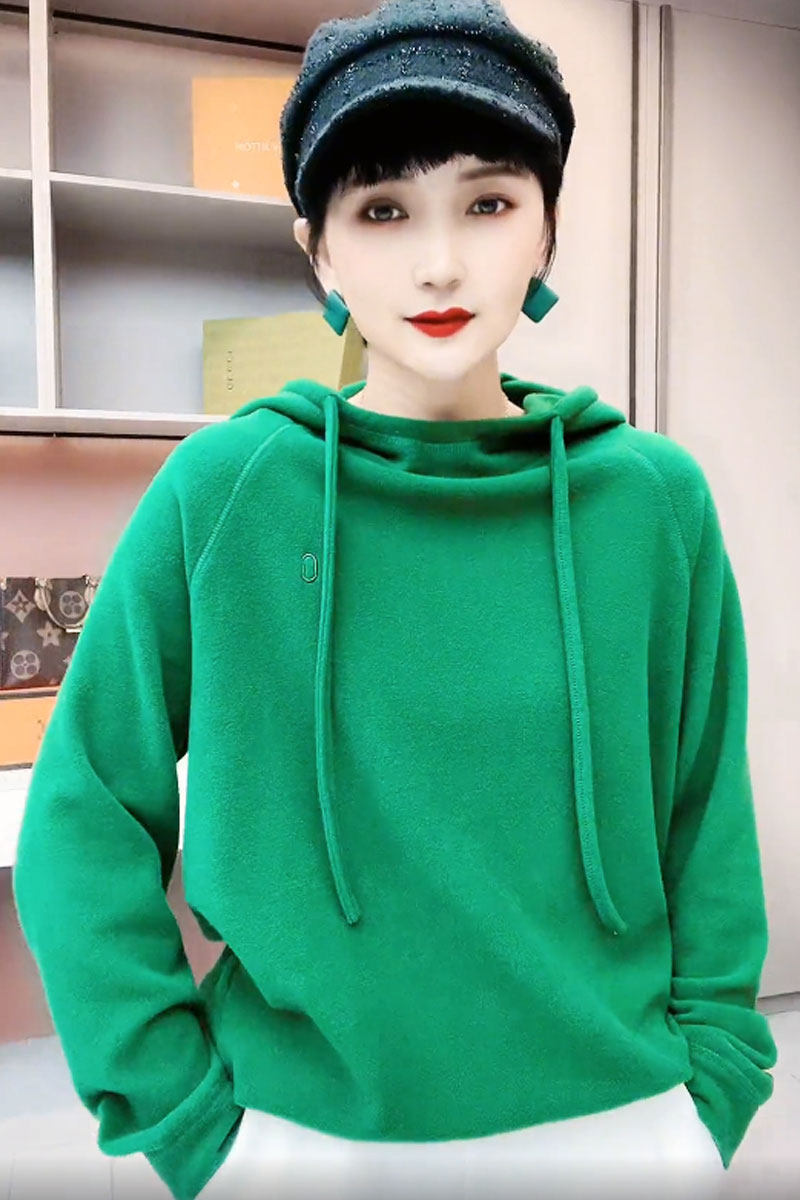 爆款双面绒连帽卫衣女春秋冬新款内搭时尚百搭保暖德绒打底帽衫潮,女装/女士精品,卫衣/绒衫,淘宝优惠券,粉丝福利购,淘宝优惠卷