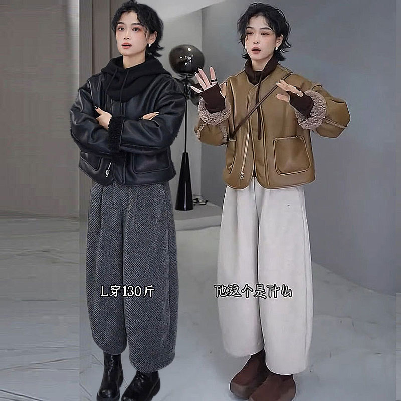 三件套皮毛一体秋冬德绒卫衣