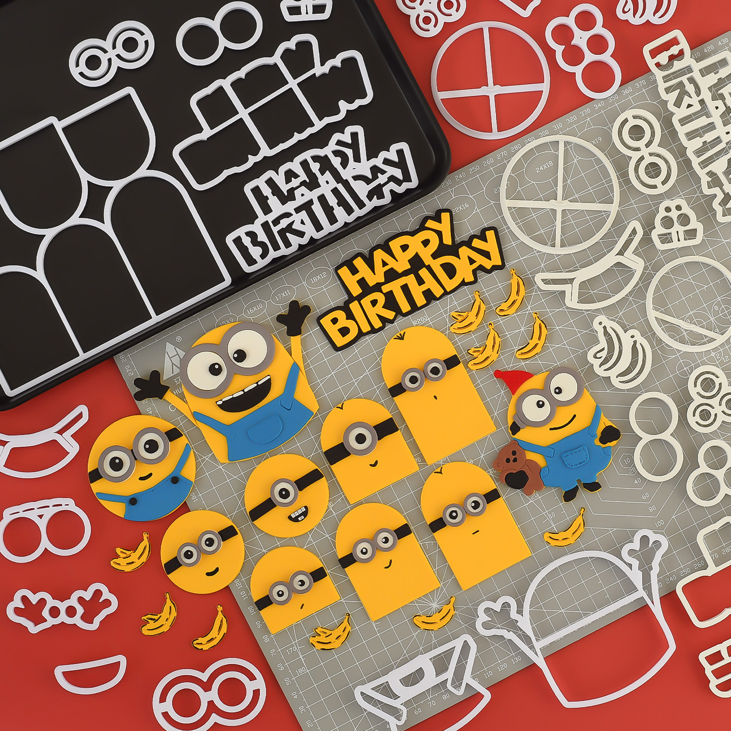 糖堡森林小黄人翻糖切模卡通小朋友生日蛋糕装饰烘焙模具塑料压模,厨房/烹饪用具,烘焙模具,淘宝优惠券,粉丝福利购,淘宝优惠卷