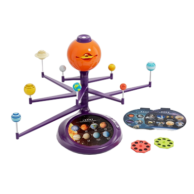 太阳系行星模型旋转八大行星投影3D立体天体仪儿童科学小实验玩具