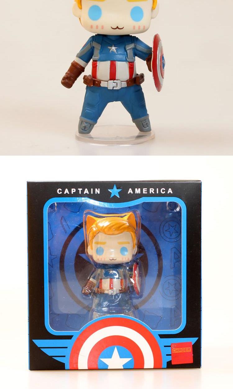 Chiến binh mùa đông đóng hộp Đội Mỹ Chiến binh mùa đông Mẫu tay 10CM Avengers Q Phiên bản Đội Mỹ - Capsule Đồ chơi / Búp bê / BJD / Đồ chơi binh sĩ mô hình chibi iron man