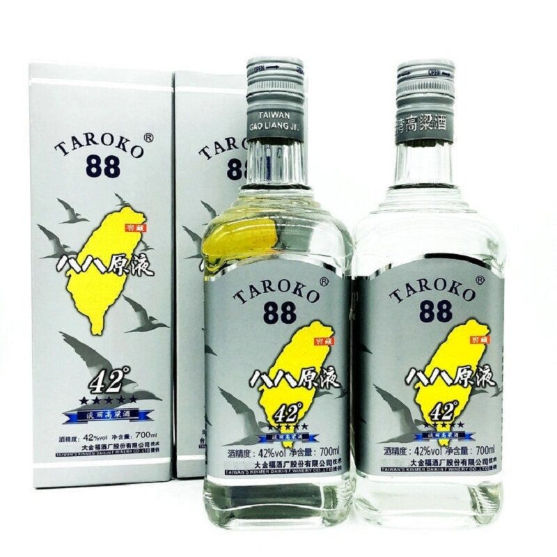 【一箱6瓶】八八原液台湾高粱酒送礼白酒礼盒纯粮食酒42度700毫升