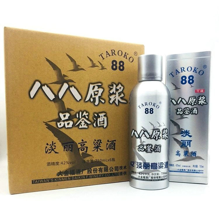 一箱6瓶八八原浆台湾高粱礼盒装