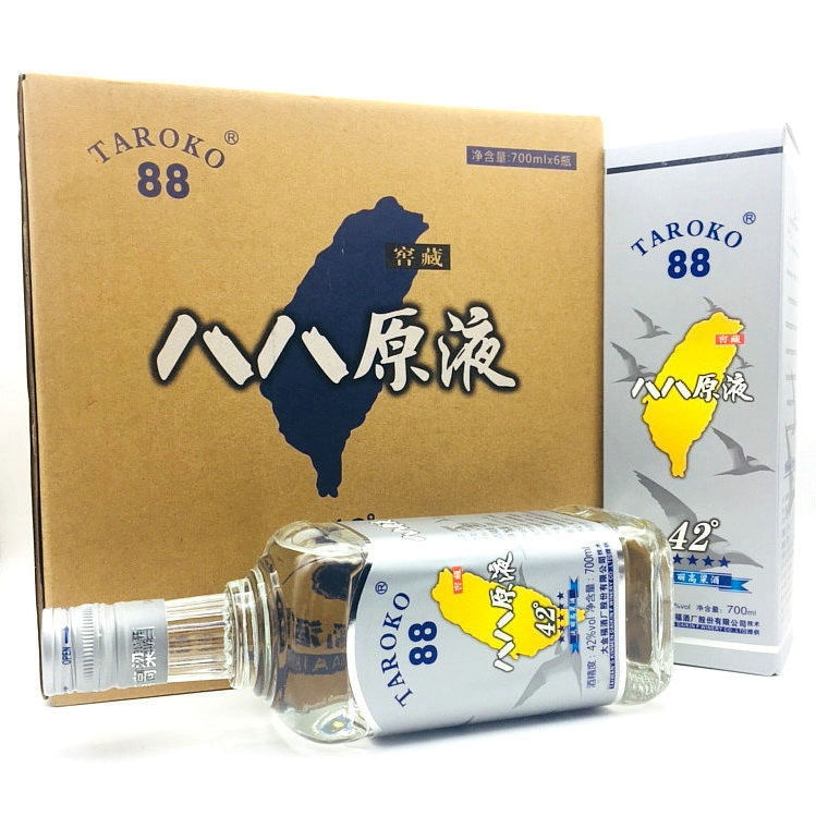 【一箱6瓶】八八原液台湾高粱酒整箱白酒礼盒装纯粮食酒42度700ml