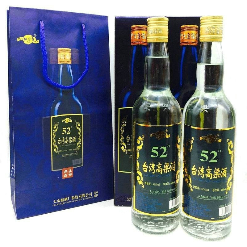 【一箱6瓶】台湾高粱酒宴客送礼白酒整箱礼盒装纯粮食酒52度600mL