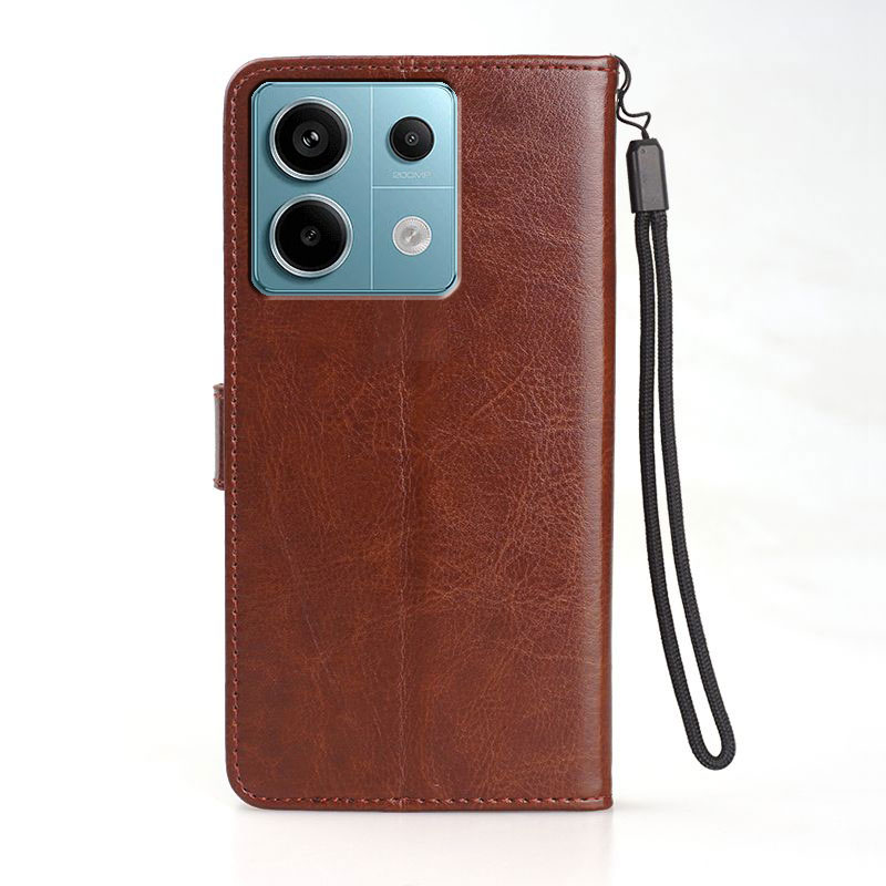 适用红米NOTE13pro手机壳翻盖小米2312DRA50C保护套皮夹外壳6.67英寸NATA男士红米NOTO13PRO插卡NETE硅胶软壳