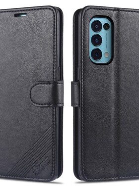 适用oppoPEGM00手机壳皮夹oppoReno5外壳翻盖式oppoPEGMOO保护套6.43英寸oopoCPH2145插卡opp0Reno5 5G膜0pp0