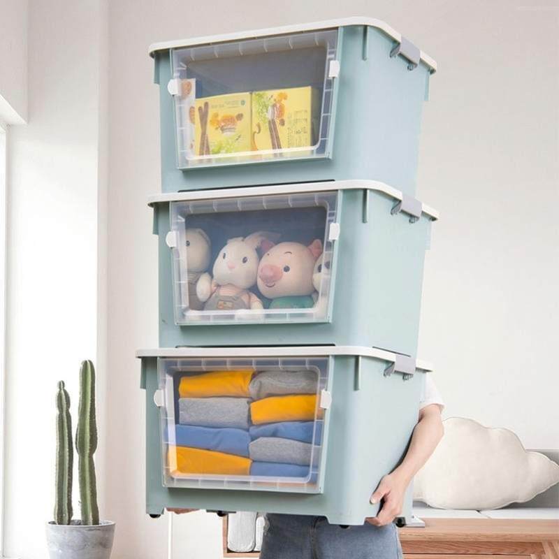 集装箱收纳盒收纳箱特大号超大容量加厚搬家专用衣服整理箱储物箱