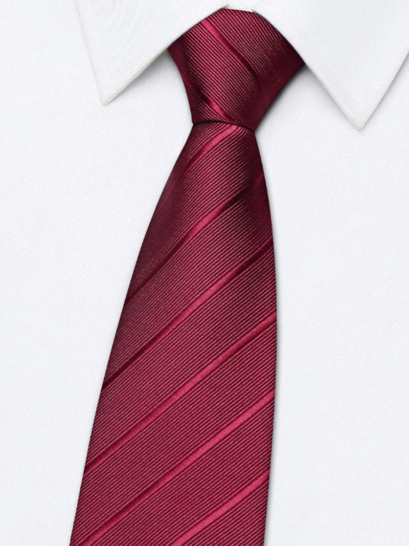 领带结婚新郎男正装红色喜字拉链式免打结商务高端西装领带礼盒装