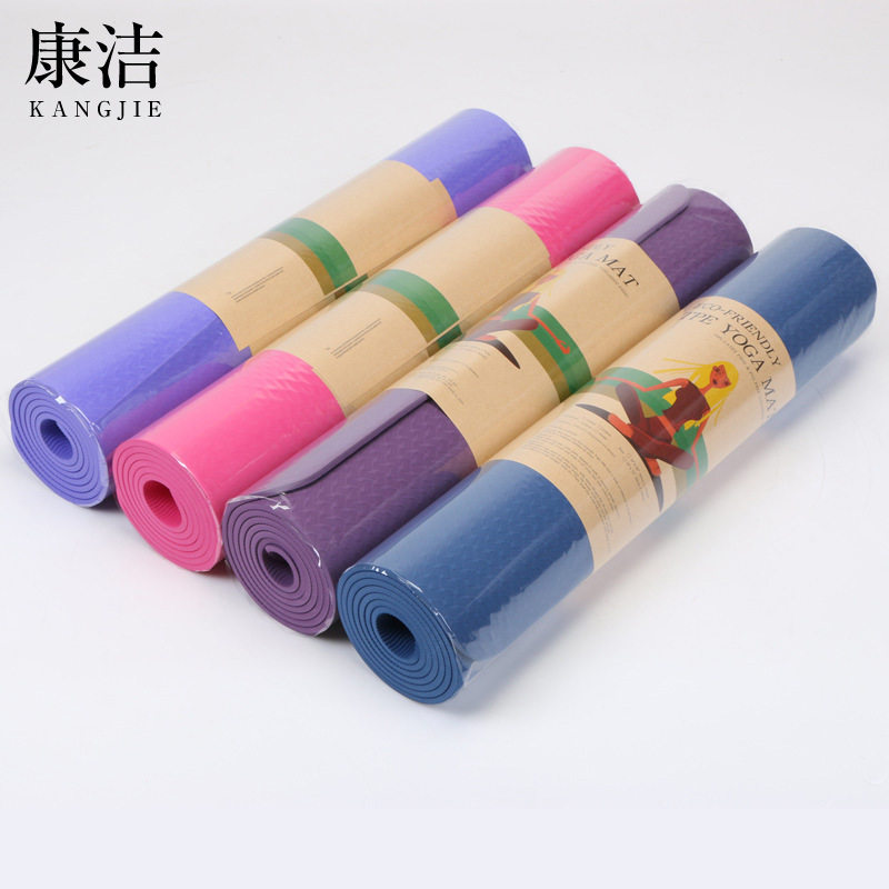 6mm双色TPE瑜伽垫环保无