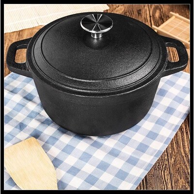 The traditional cast iron pot soup home saucepan thickened s