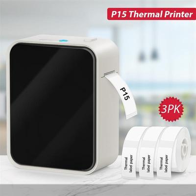 Portable Label Maker P15 Bluetooth Thermal Printer Wireless