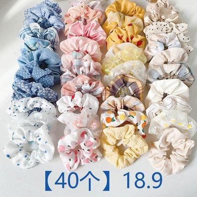 3/5/Pcs Silk Scrunchies Print Leopard Scrunchie Set Elastic