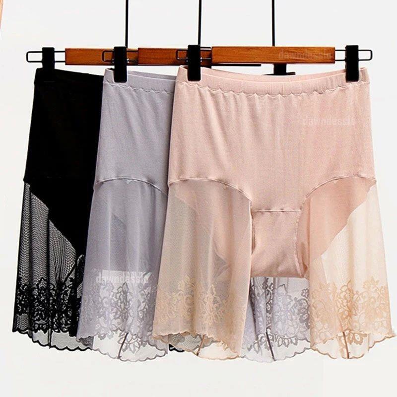 Plus Size Shorts Under Skirt Sexy Lace Anti Chafing Thigh Sa