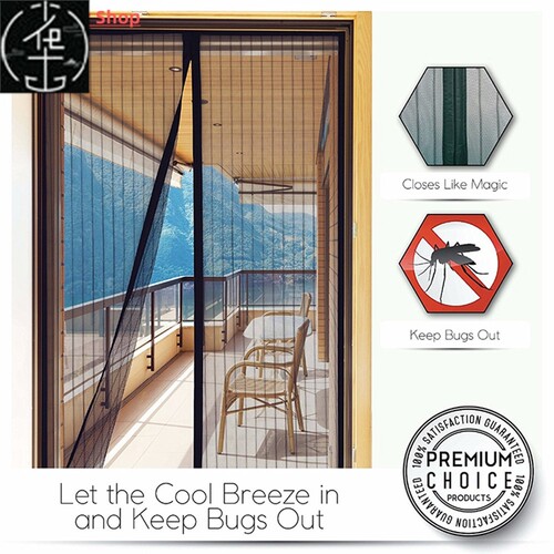 Tool-free Magnetic Mosquito Net Summer Anti Bug Fly Door Cur