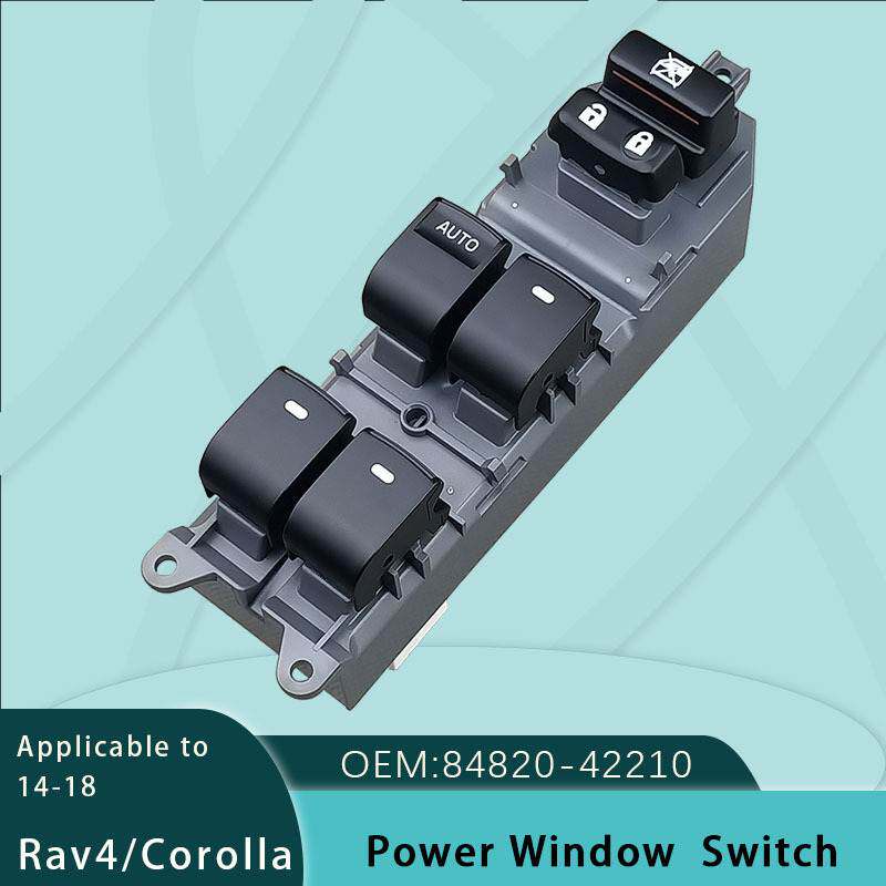 84820-42210适用丰田RAV4/COROLLA带LED灯玻璃升降器开关总成