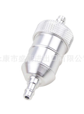GOOFIT ATV摩托车踏板车银色的铝燃油滤清器更换