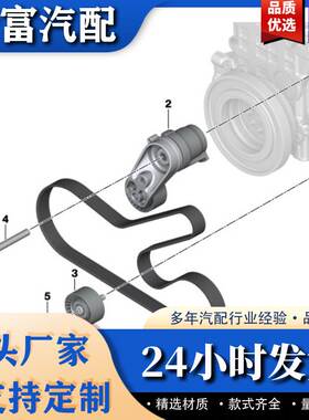 水泵发电机皮带11287589366+11287628661适用于宝马 f46/f15/f13