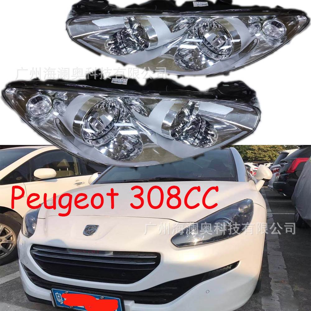 适用于标致308CC大灯标志前照灯雾灯