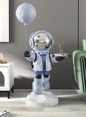 轻奢太空人宇航员客厅落地托盘摆件家居装饰品电视柜乔迁新居礼物