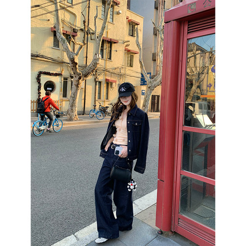 CHANGINGREAL复古原色牛仔套装