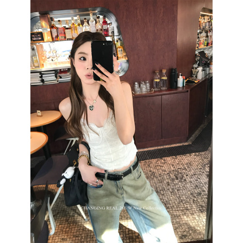 CHANGINGREAL蕾丝吊带背心上衣