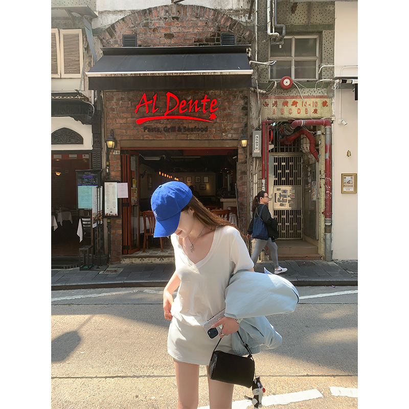 CHANGINGREAL白色休闲短裙裤