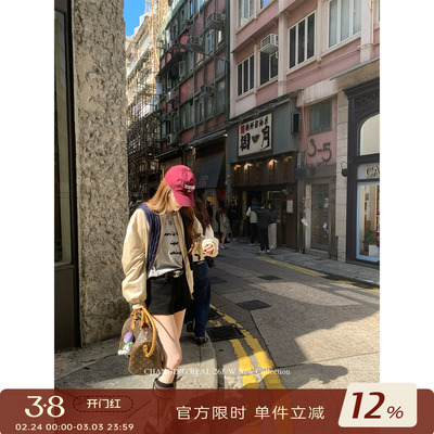 CHANGINGREAL黑色休闲百搭短裤