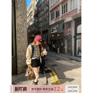 REAL 复古高腰显瘦a字阔腿休闲裤 松弛律动 短裤 黑色卫裤 CHANGING