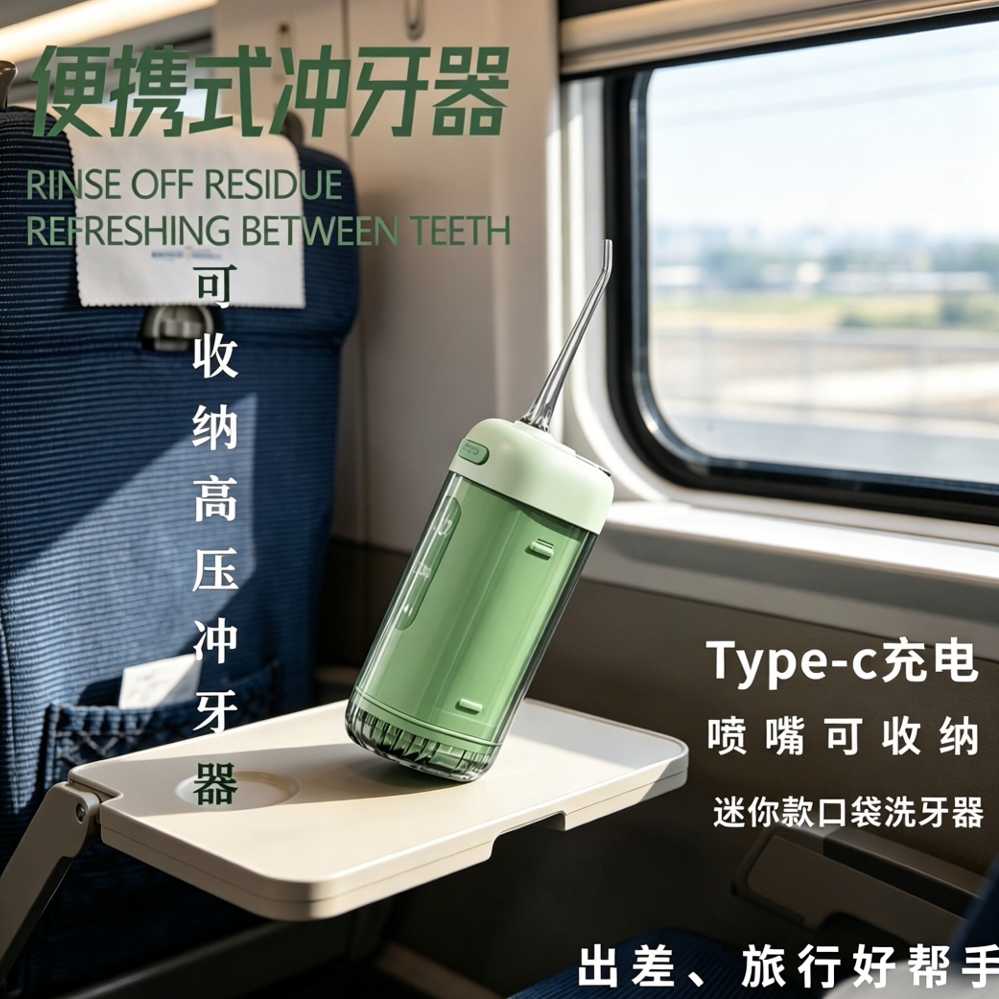 日本电动冲牙器便携式洁牙仪超声波洗牙器水牙线去结石口腔清洗器