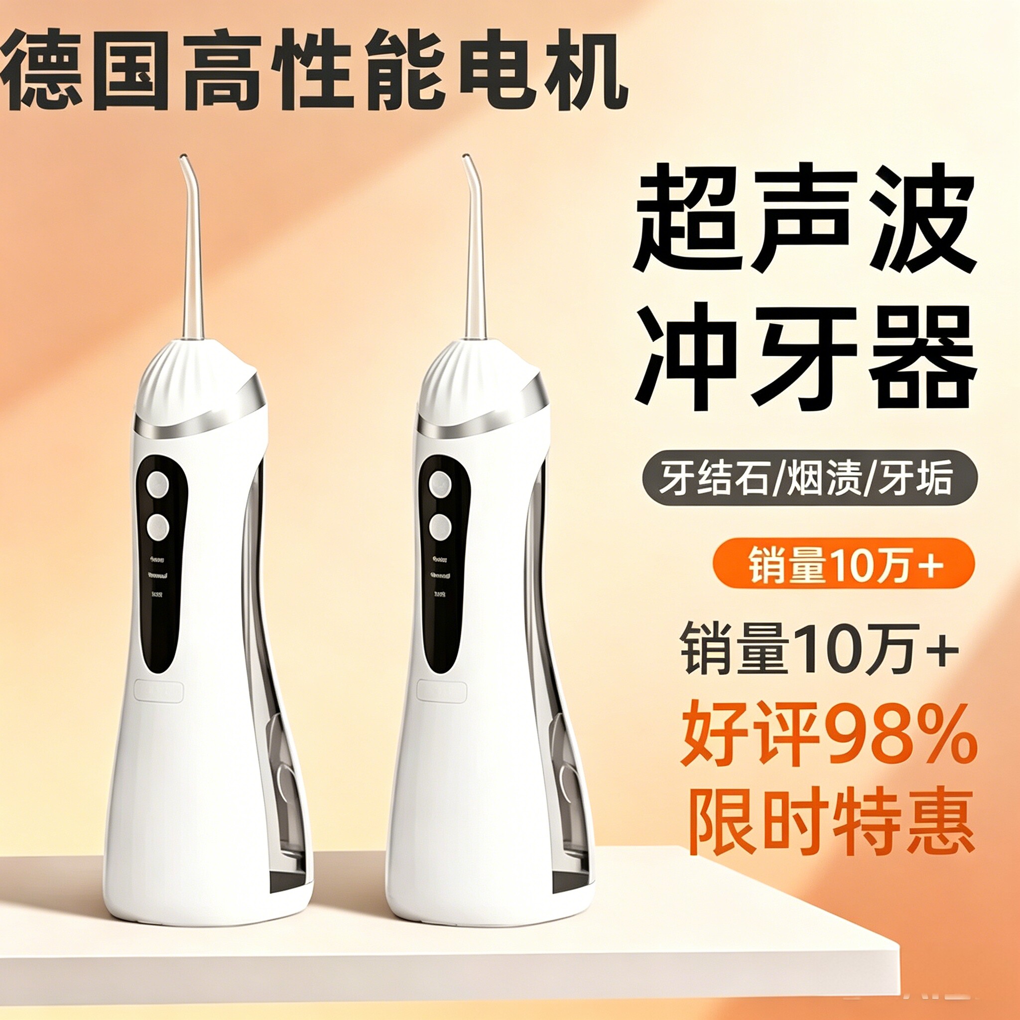 升级脉冲款冲牙器多档位水压调节家用洗牙器烟渍牙垢清洁口腔神器