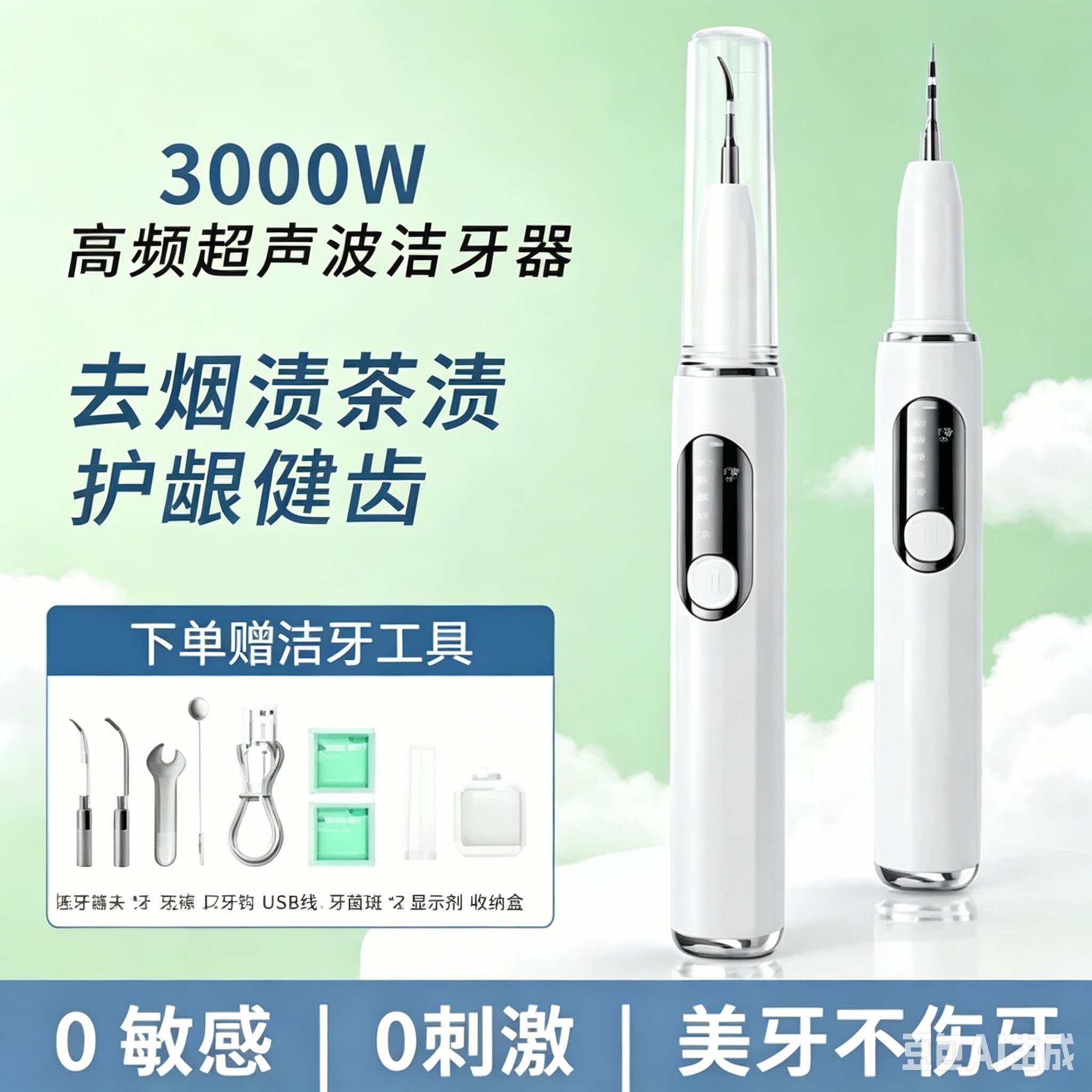 洗牙仪超声波牙结石去除器去黄牙垢口臭牙渍神器电动牙刷中洁牙器