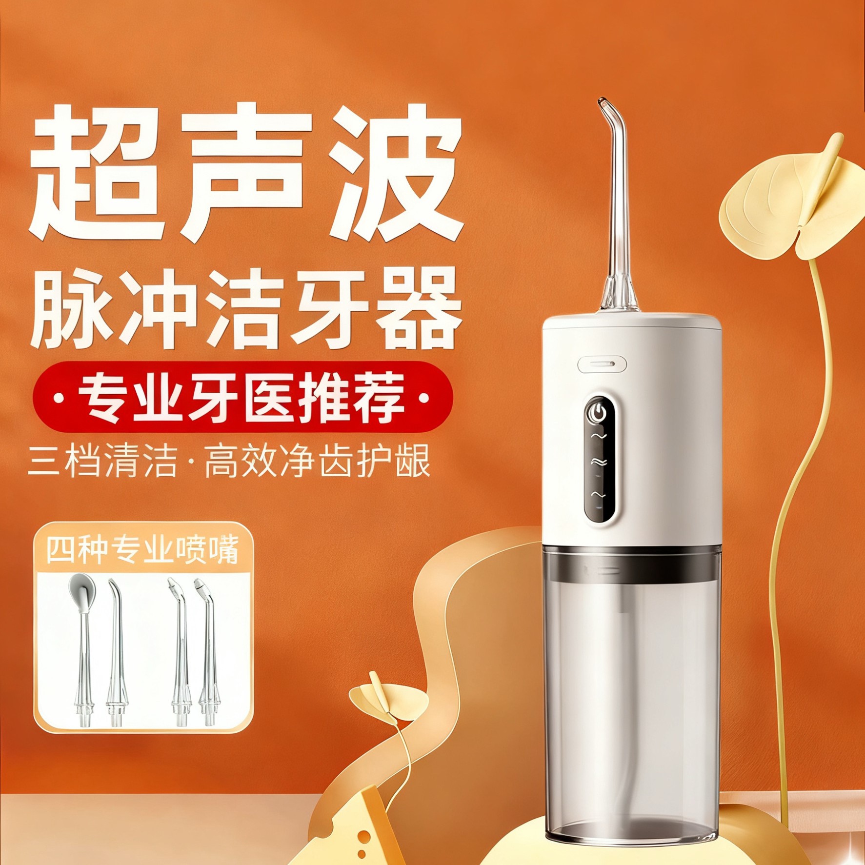 家用电动冲牙器洁牙神器便携式水牙线正畸喷头牙缝清洁儿童可用