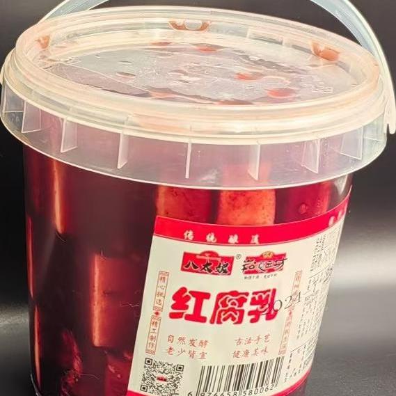 崧厦豆坊绍兴手工霉豆腐红方辣方白方腐乳1200克/桶饭店火锅调料