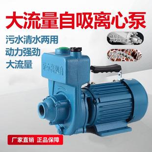 自吸泵220V家用大流量清水泵家用离心泵农用漩涡泵污水排污泵增压