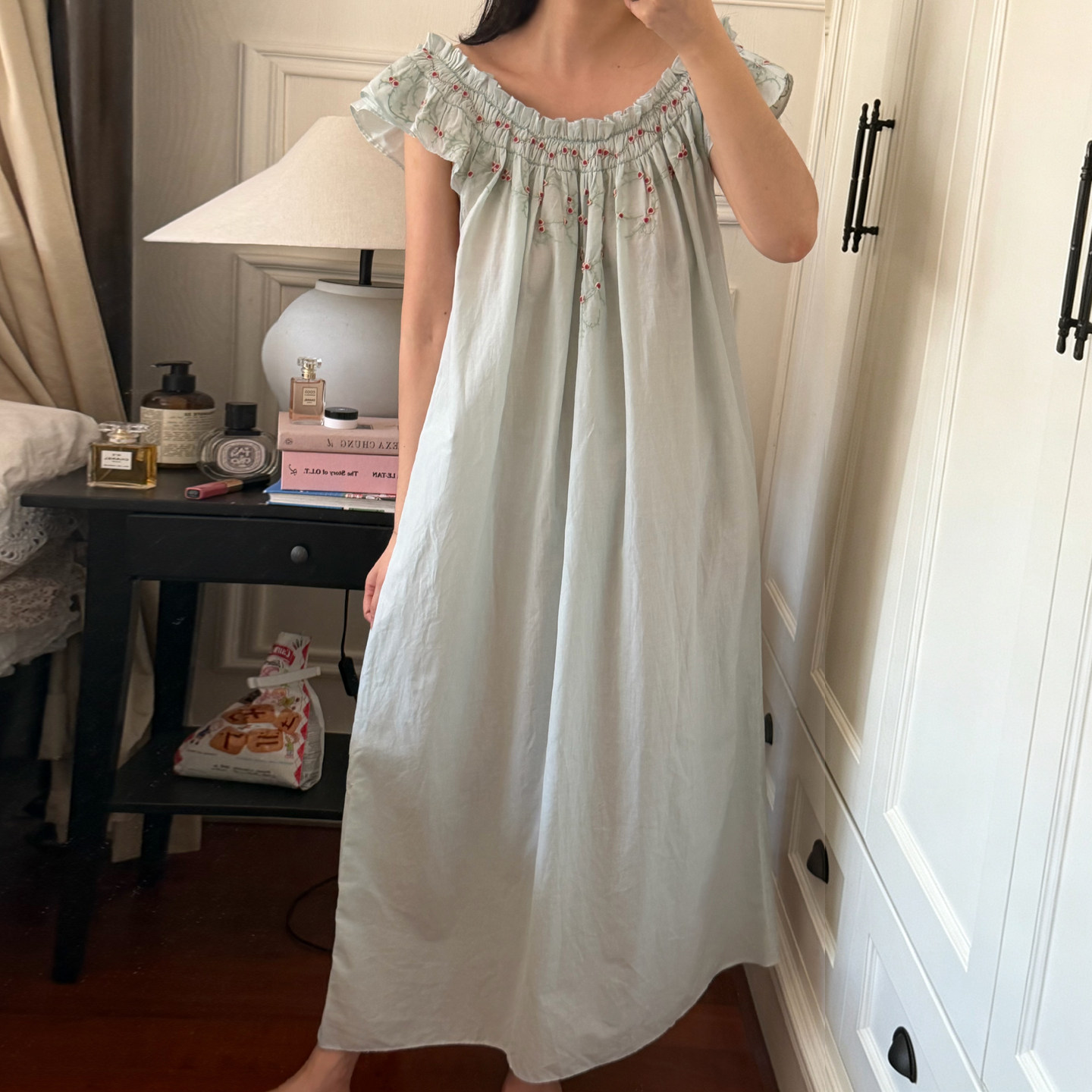 女款纯棉睡裙女2026新款夏长款宫廷风睡衣夏季性感长裙法式家居服