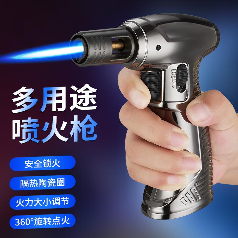 FQ808高温大火力喷枪手握式喷枪可定火多用途高温焊枪充气打火机