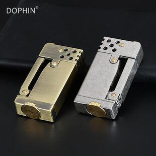 厂家直销侧压点火弯刀煤油打火机老式复古怀旧经典打火机跨境外贸