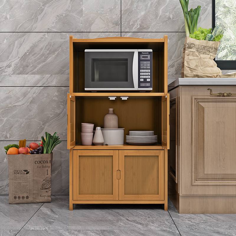 。厨房置物架落地多层碗盘储物柜收纳柜实木微波炉竹架子带柜在类目 厨房/烹饪用具, 厨用小工具/厨房储物, 厨房储物架/厨房置物架, 厨房置物架/角架中 - 来自Buy2taobao.com提供专业的淘宝代购服务