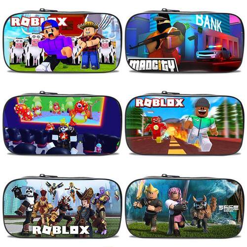 罗布乐思Roblox笔袋男生卡通大容量学生文具收纳笔盒帆布防水定制