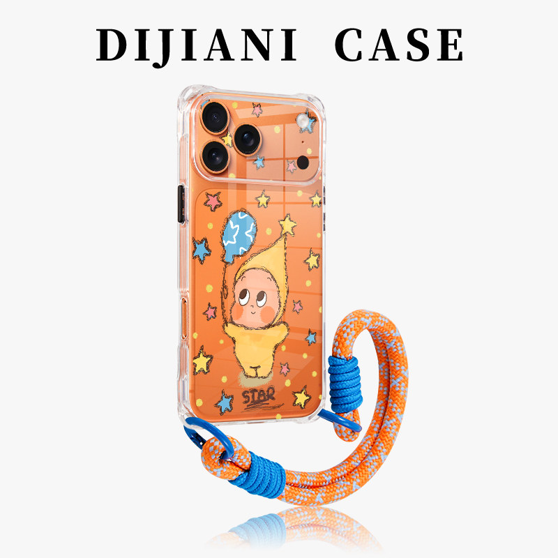 可爱气球星星人迪加尼适用iPhone17promax手机壳新款日