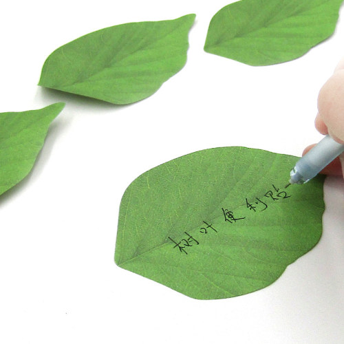 ins风树叶便签纸创意手账装饰贴
