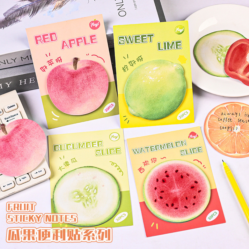水果仿真异形便利贴高颜值便签纸