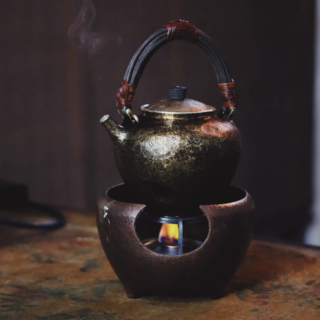 纯手工口出足银滤网煮水壶