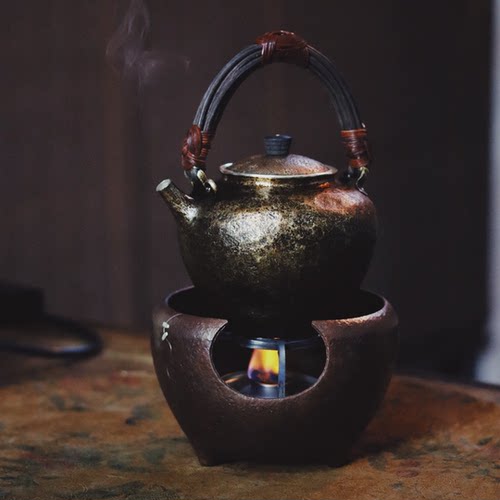 纯手工口出足银滤网煮水壶