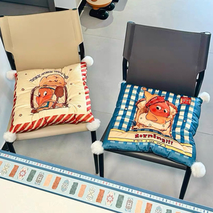 星星人坐垫椅子垫办公室久坐防屁股痛冬季飘窗沙发垫子四季通用新