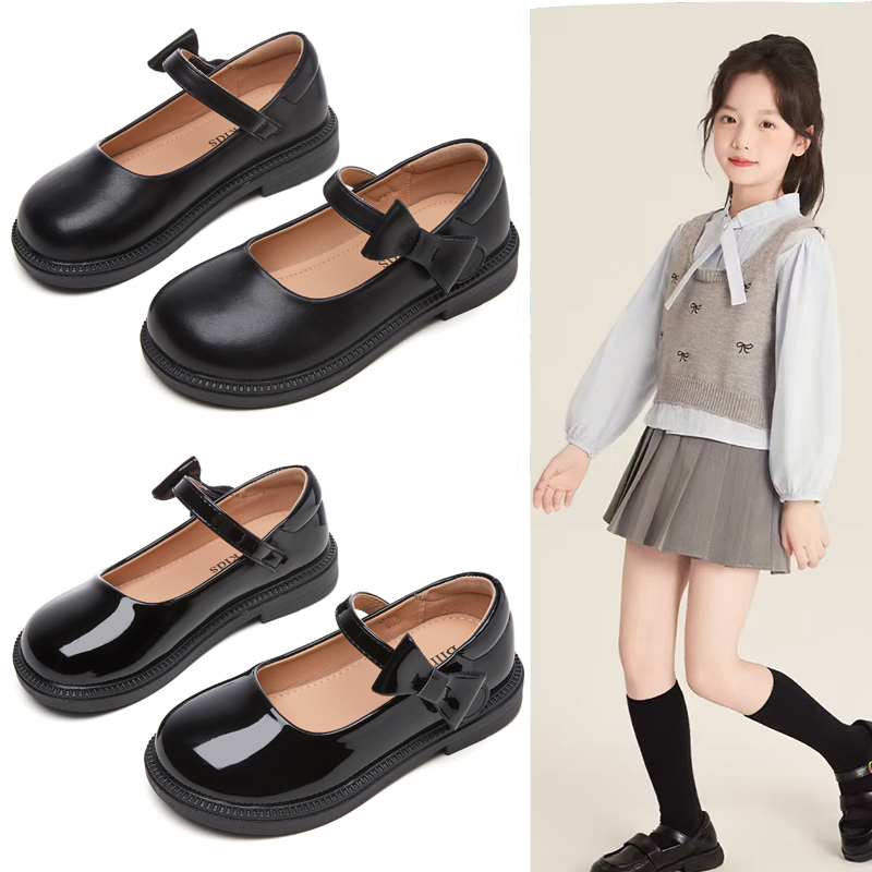 女童皮鞋2025春秋新款公主鞋