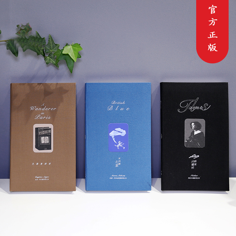摄影笔记本3册 独喜经典大师摄影作笔记本 巴黎漫游者+群星闪耀时+不列颠之蓝 特种纸手账高档文创个性笔记本