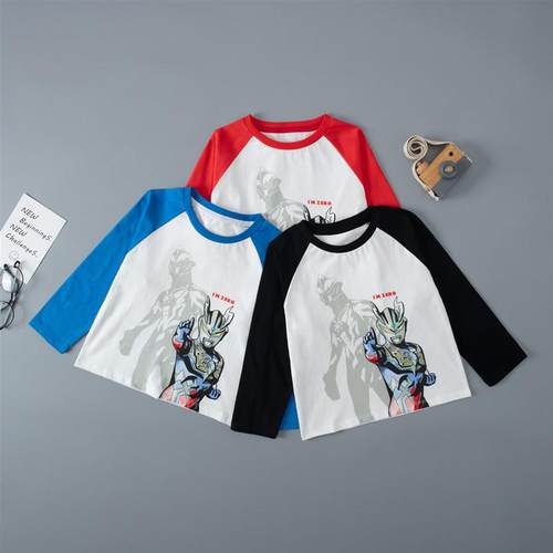 奥特曼男童长袖T恤2025新款