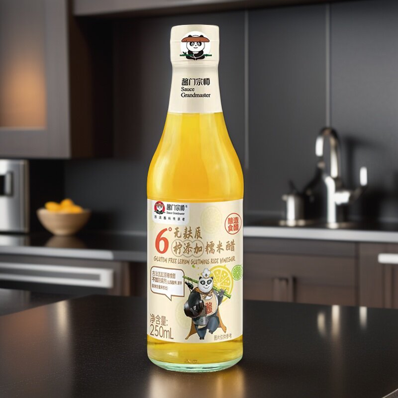酱门宗师无麸质糯米醋 瓦缸酿造新鲜柠檬汁调味柠檬醋无添加麦麸